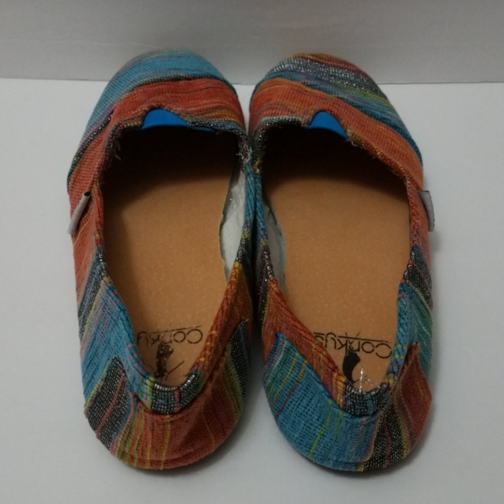 Corkys Sue 7 Multicolor Slipon Nwot - Picture 4 of 6
